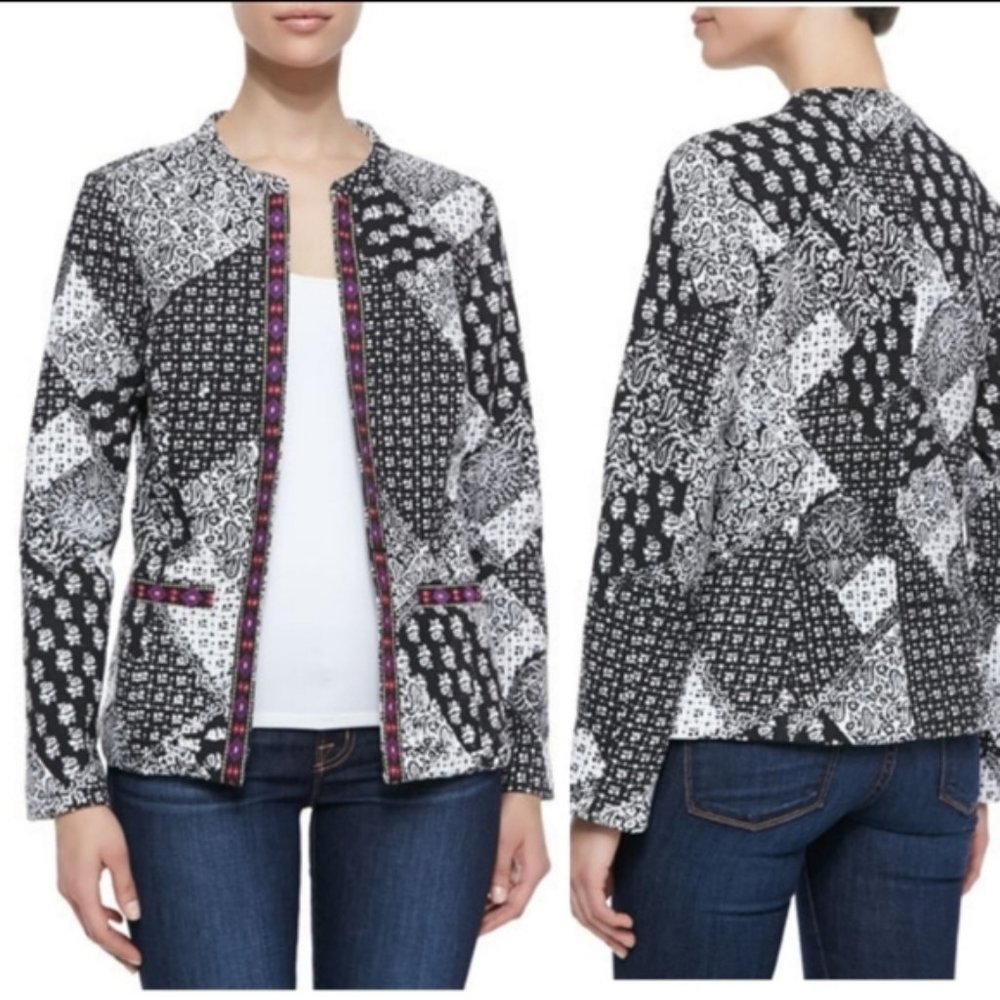 INDIKKA New York Paisley & Boho Print Open Jacket